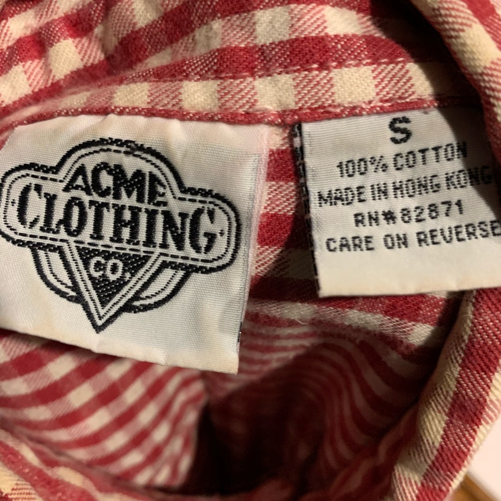 Acme Clothing Co. button down size Small - Picture 4 of 4